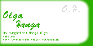 olga hanga business card